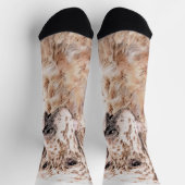 Englischer Setter Orange Belton Malerei Dog Art Socken (Oben)