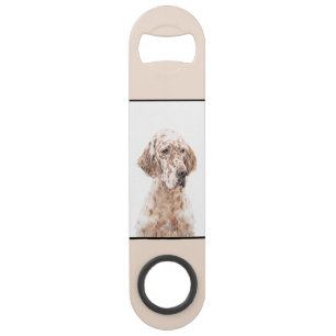 Englischer Setter Orange Belton Malerei Dog Art Speed Flaschenöffner