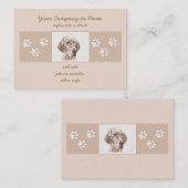 Englischer Setter Orange Belton Malerei Dog Art Visitenkarte (Vorne/Hinten)