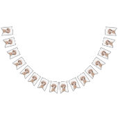 Englischer Setter Orange Belton Malerei Dog Art Wimpelkette (Alle)