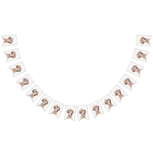 Englischer Setter Orange Belton Malerei Dog Art Wimpelkette (Alle)