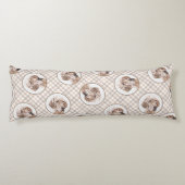 Englischer Setter Orange Belton Malerei Haustier H Seitenschläferkissen (Rückseite)