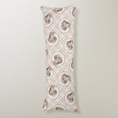 Englischer Setter Orange Belton Malerei Haustier H Seitenschläferkissen (Vorderseite Vertikal)