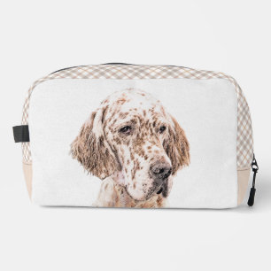 Englischer Setter Orange Belton Malerei Haustier H Waschbeutel