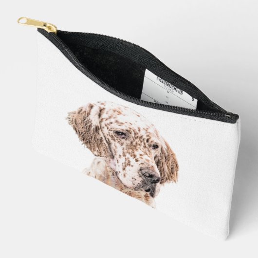 Englischer Setter Orange Belton Malerei Haustier H Zubehörtasche (Offen)