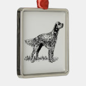 englischer Setter Ornament Aus Metall (Rechts)