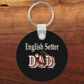 englischer Setter Papa Schlüsselanhänger (Vorderseite)