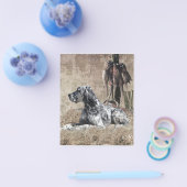 Englischer Setter, Pheasant Jägertester Poster Flyer (Einzeln)