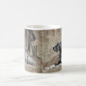 Englischer Setter, Pheasant Jägertester Poster Kaffeetasse (Mittel)