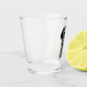 Englischer Setter Schnapsglas (Links)
