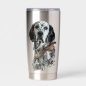Englischer Setter  Thermobecher (Rückseite)