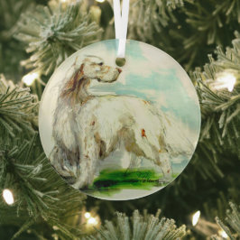 Englischer Setter von Hevener Glass Ornament