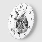 Englischer Setter, Waldschnepfenjagd Große Wanduhr (Winkel)