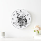 Englischer Setter, Waldschnepfenjagd Große Wanduhr (Zuhause)