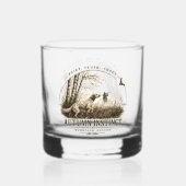 Englischer Setter, Waldschnepfenjagd Whiskyglas (Rückseite)