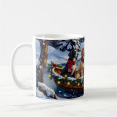 Englischer Setter Weihnachtsboot Urlaub Kaffeetasse (Links)