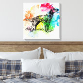 Englischer Setthund Leinwanddruck (Insitu (Schlafzimmer))