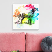 Englischer Setthund Leinwanddruck (Insitu (Wohnzimmer))