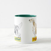 Englischer Setzer blaues und orange belton Tasse (Zentrum)