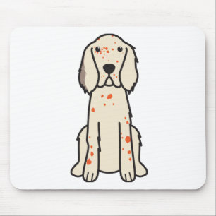 Englischer Setzer-HundeCartoon Mousepad