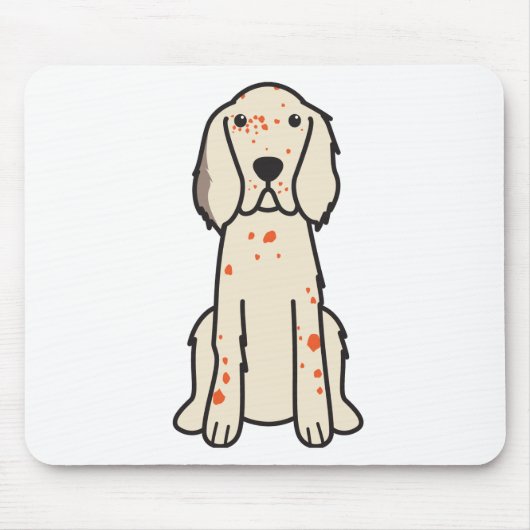 Englischer Setzer-HundeCartoon Mousepad (Vorne)