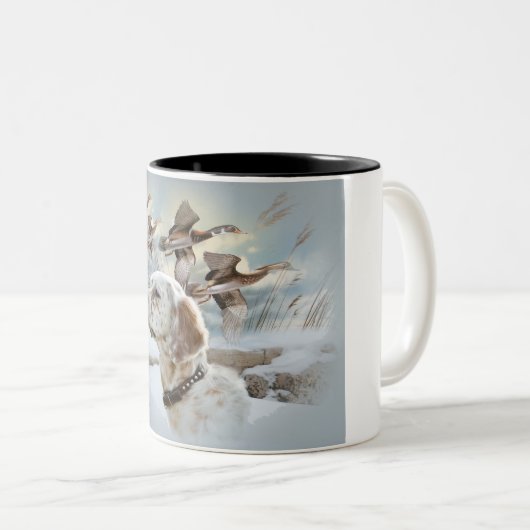 Englischer Setzer jagt Tasse (VorderseiteRechts)