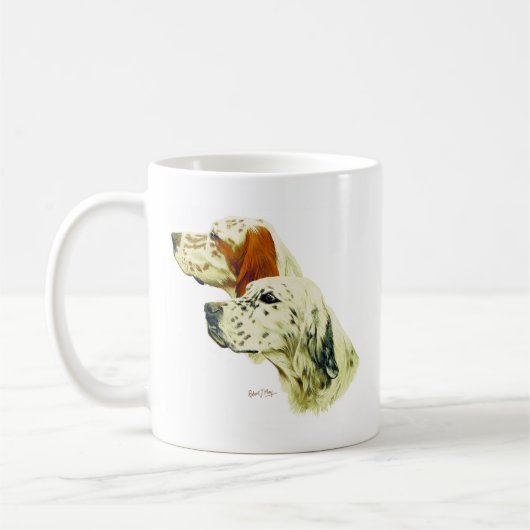 Englischer Setzer Kaffeetasse (Links)