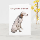 Englischer Setzer Karte (Gelbe Blume)