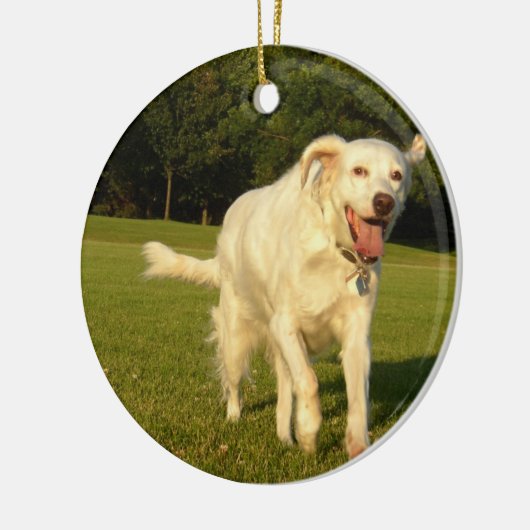 Englischer Setzer Keramik Ornament (Links)