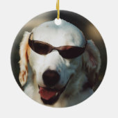 Englischer Setzer Keramik Ornament (Hinten)