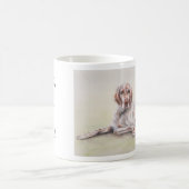 Englischer Setzer mit "Text des besten" Freunds Kaffeetasse (Mittel)