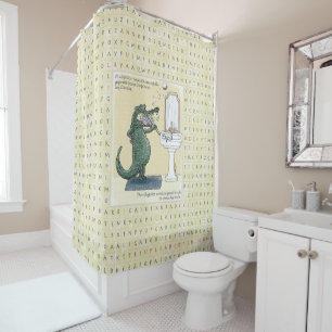 Englischer/spanischer Duschvorhang -