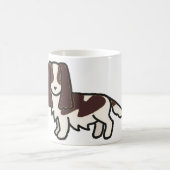 englischer Spanleber und weißer Cartoon Kaffeetasse (Mittel)