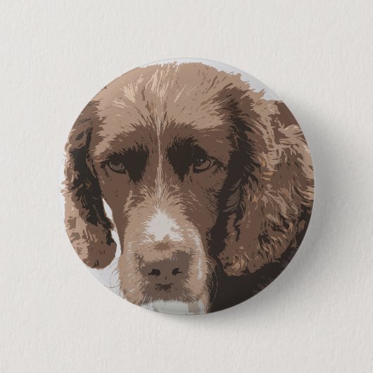 Englischer Springer Button (Vorderseite)