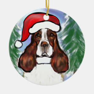 ENGLISCHER SPRINGER-HUND KERAMIK ORNAMENT