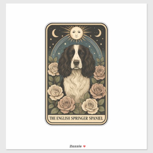 Englischer Springer Spaniel Aufkleber (Blatt)