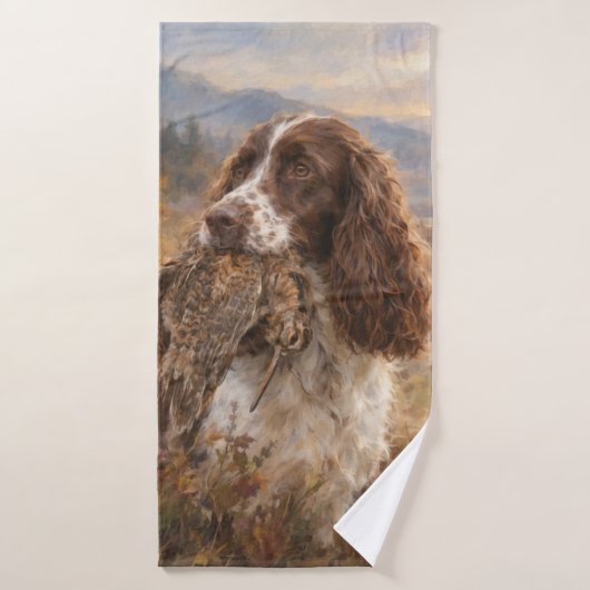 Englischer Springer Spaniel Badhandtuch Set (Badehandtuch)