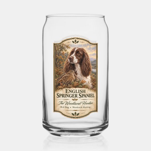 Englischer Springer Spaniel Dosenglas (Vorderseite)