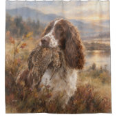 Englischer Springer Spaniel Duschvorhang (Vorderseite)