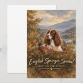 Englischer Springer Spaniel Einladung (Vorne/Hinten)