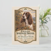 Englischer Springer Spaniel Einladung (Stehend Vorderseite)