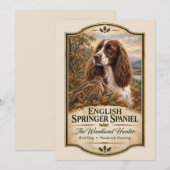 Englischer Springer Spaniel Einladung (Vorne/Hinten)