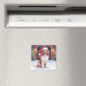 Englischer Springer Spaniel Feuerwehr Santa Magnet (In Situ (Geschirrspüler))
