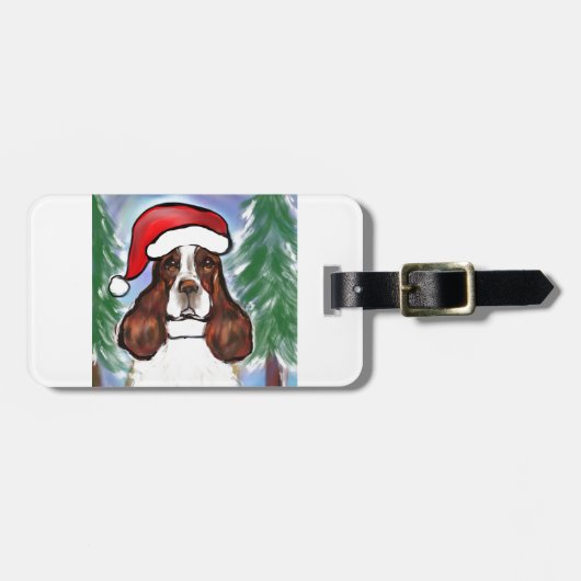ENGLISCHER SPRINGER SPANIEL GEPÄCKANHÄNGER (Vorderseite horizontal)