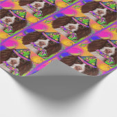 Englischer Springer Spaniel Geschenkpapier (Ecke)