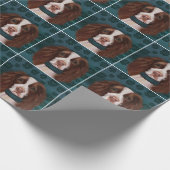 Englischer Springer Spaniel Geschenkpapier (Ecke)