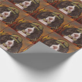Englischer Springer Spaniel Geschenkpapier (Ecke)
