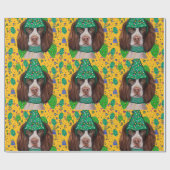 Englischer Springer Spaniel Geschenkpapier (Flach)