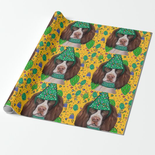 Englischer Springer Spaniel Geschenkpapier (Ungerollt)