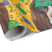 Englischer Springer Spaniel Geschenkpapier (Rolleneckpunkt)